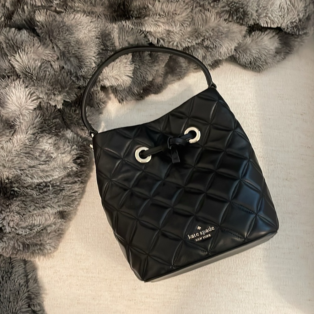 Kate Spade Black Quilted Shoulder Bag